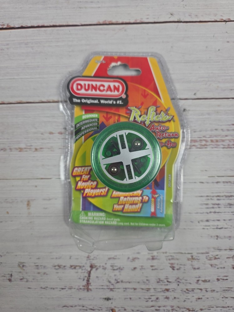 Duncan Toys Reflex Auto Return Yo-Yo Beginner String Trick Green 3513AR