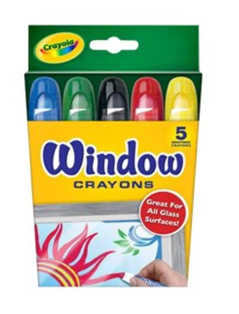 Crayola Washable Window Crayons, Assorted Colors