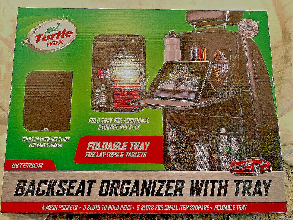 Turtle Wax Back Seat Organizer with Tray