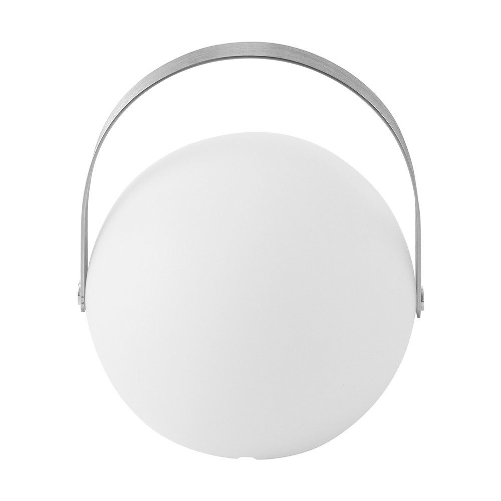 LED Table Lamp Sphere Dimmable w/ Handle Remote Control USB Battery Powered