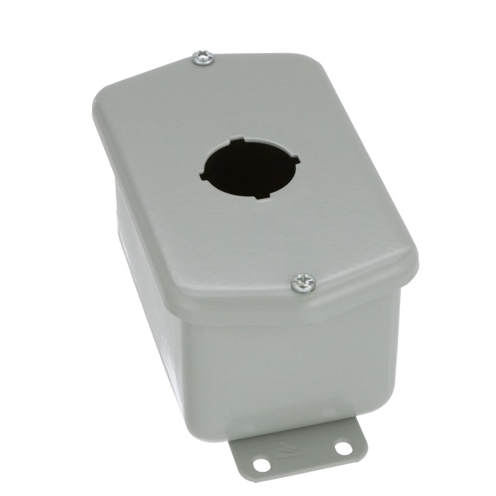 Hoffman E-D1PB1 Pushbutton Pilot Device Enclosure - Gray 4.50x2.88x2.62