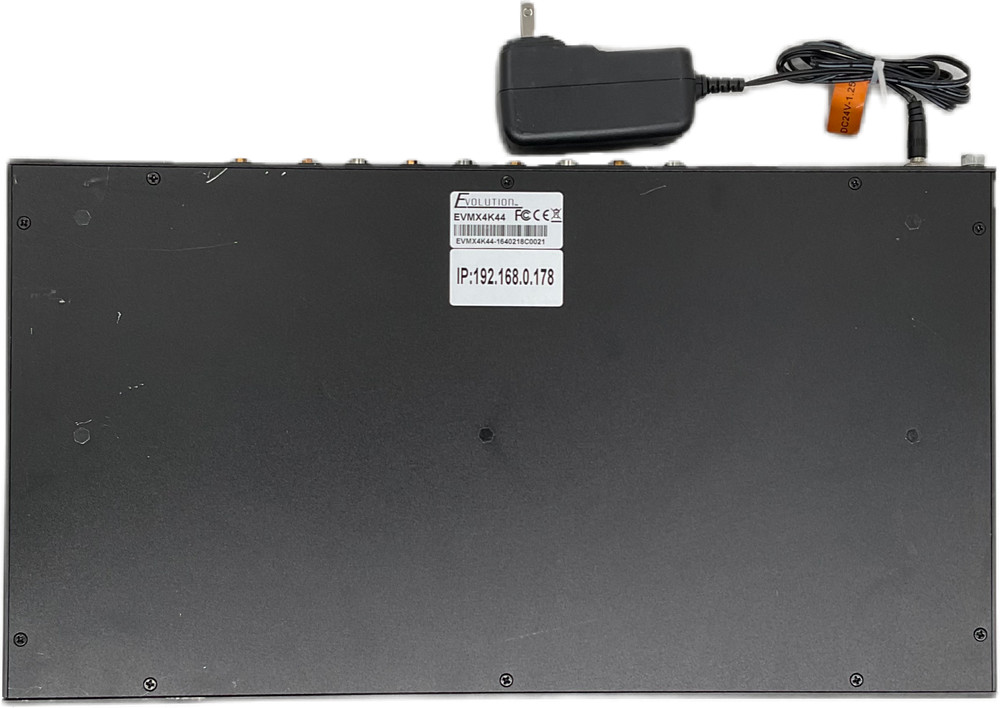 Vanco Evolution EVMX4K44 4x4 HDMI Audio/Video Matrix Switch 4K Selector