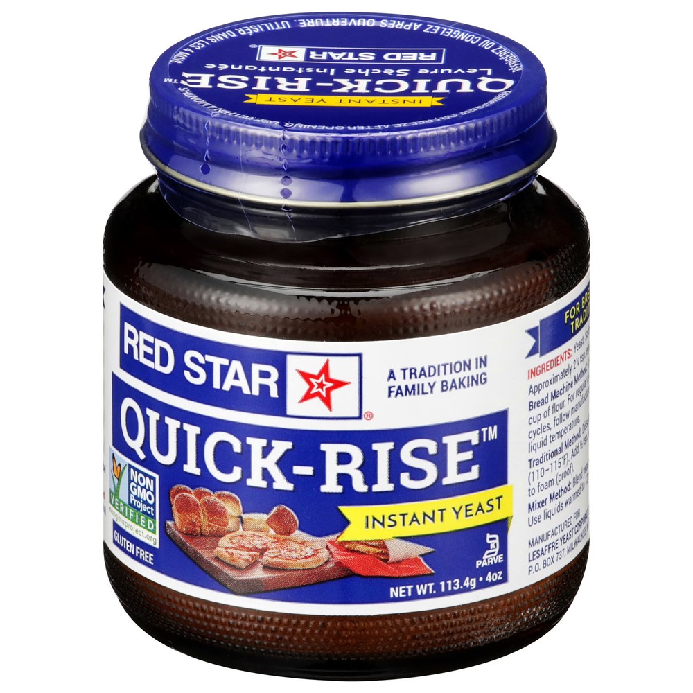 Red Star 4oz Quick Rise Baking Yeast Jar