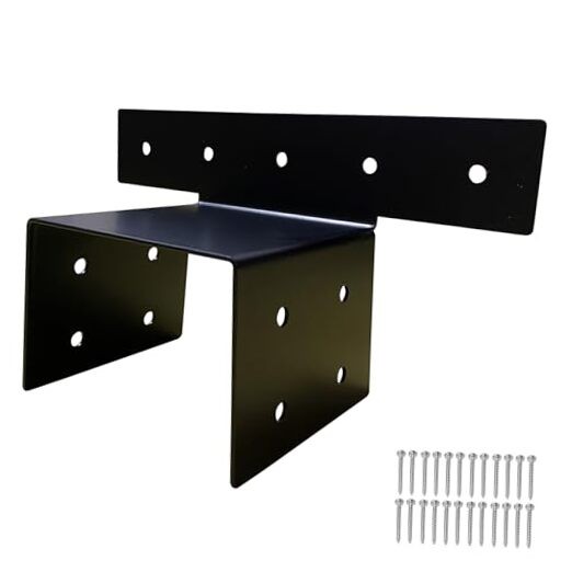4x4 Brackets for Wood Posts, Black DIY Joist Anchor Connector Truss to Beam