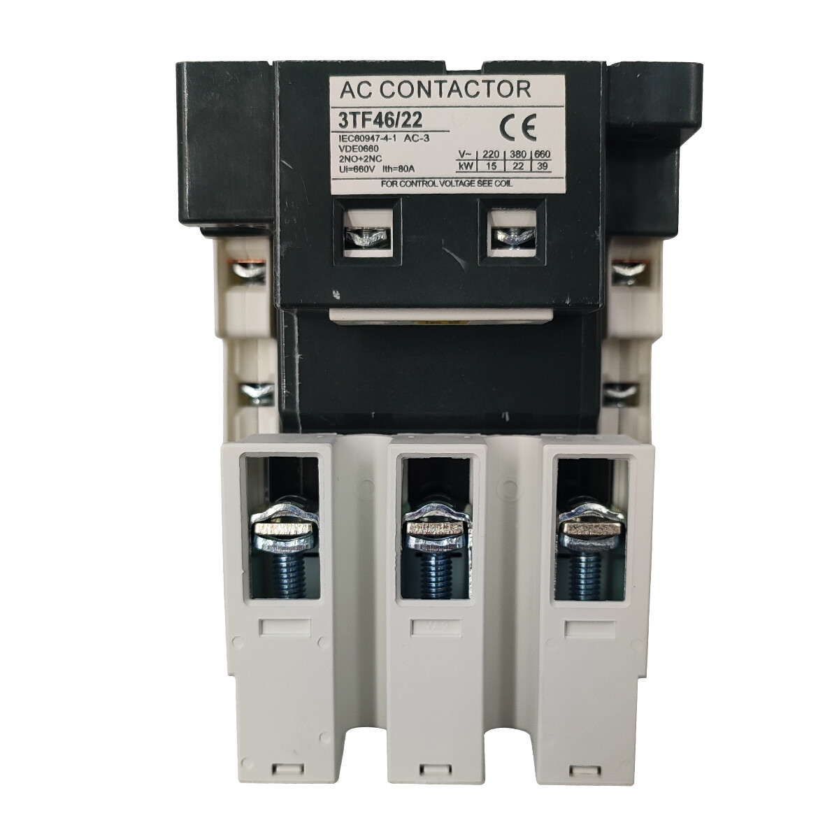 3TF46 Contactor 120V coil AC same as Siemens contactor 3TF4622-0AK6 45A 2NO2NC