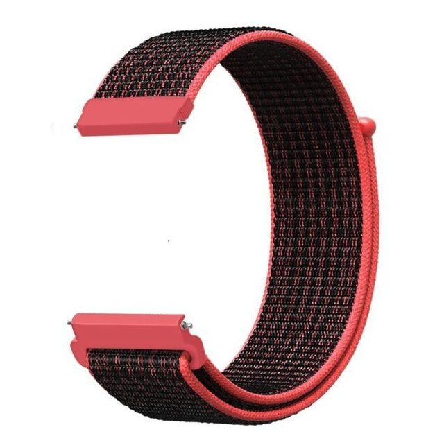 20mm 22mm Woven Nylon Sport Loop Watch Band Strap W/ Quick Release Spring Pins
