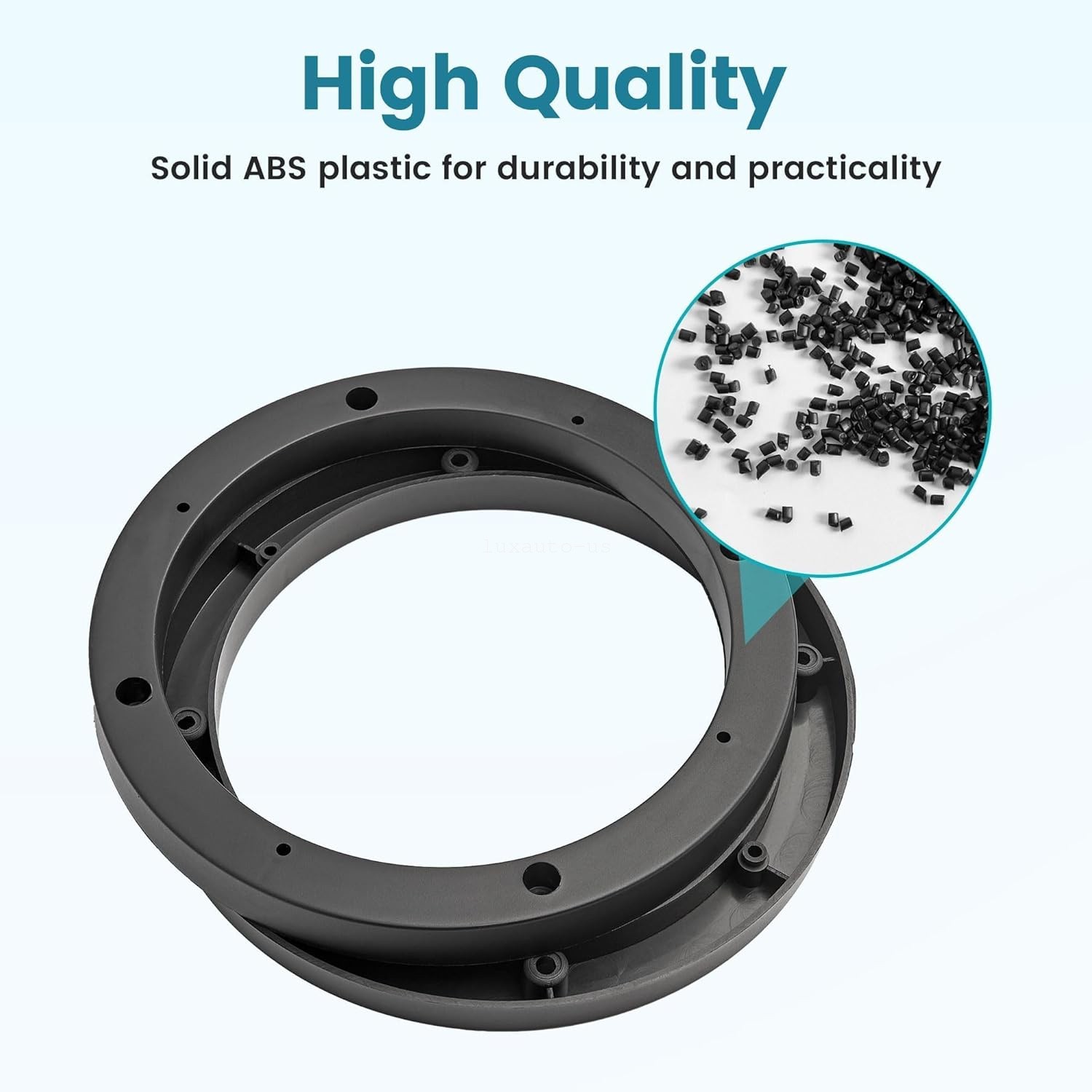 6.5 inch Plastic Spacer Speaker Rings Custom Mounting Adapter Subwoofer 2 Pairs