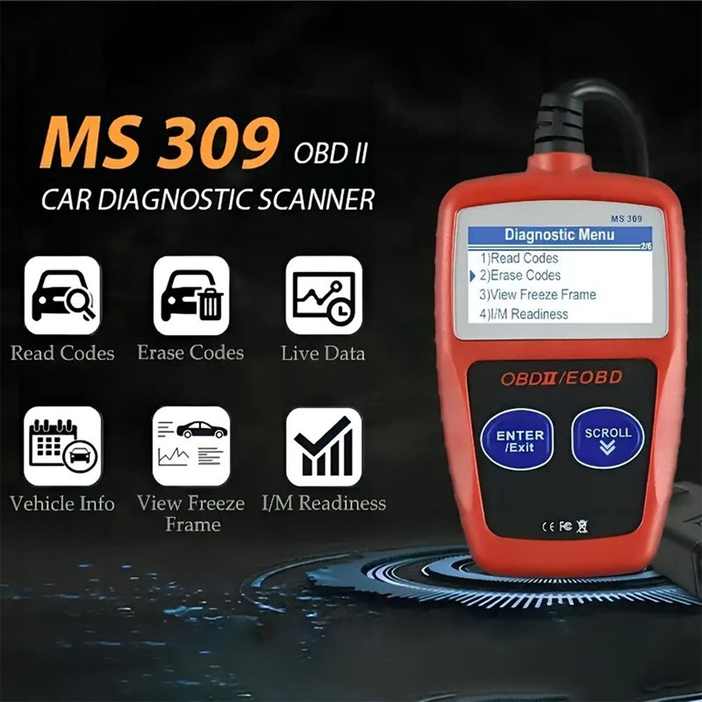 OBD Code Reader Automotive Car Check Engine Fault Diagnostic Tools OBD2 Scanner