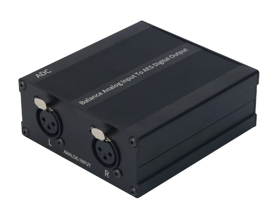 AES/EBU Analog to Digital Audio Converter Audio Encoder Balanced Stereo 24Bit