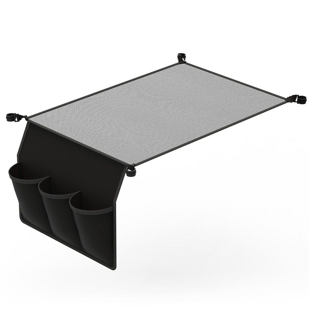 Height Adjustable Camping Table w/ Mesh Desktop, Picnic Table w/ Carry Handle