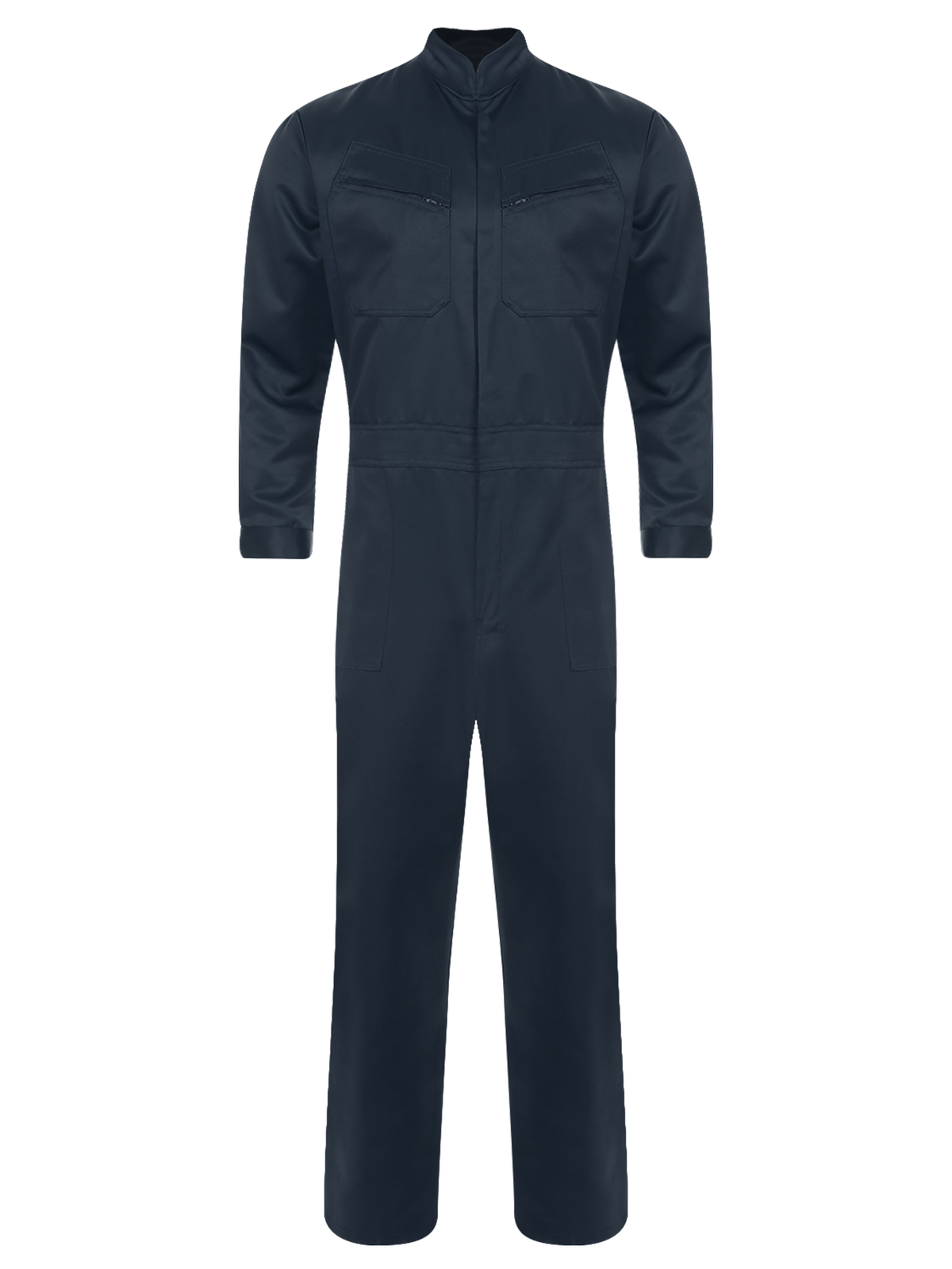 Men's Cotton Work Coveralls Long Sleeve Dustproof Multiple Pockets Jumpsuits