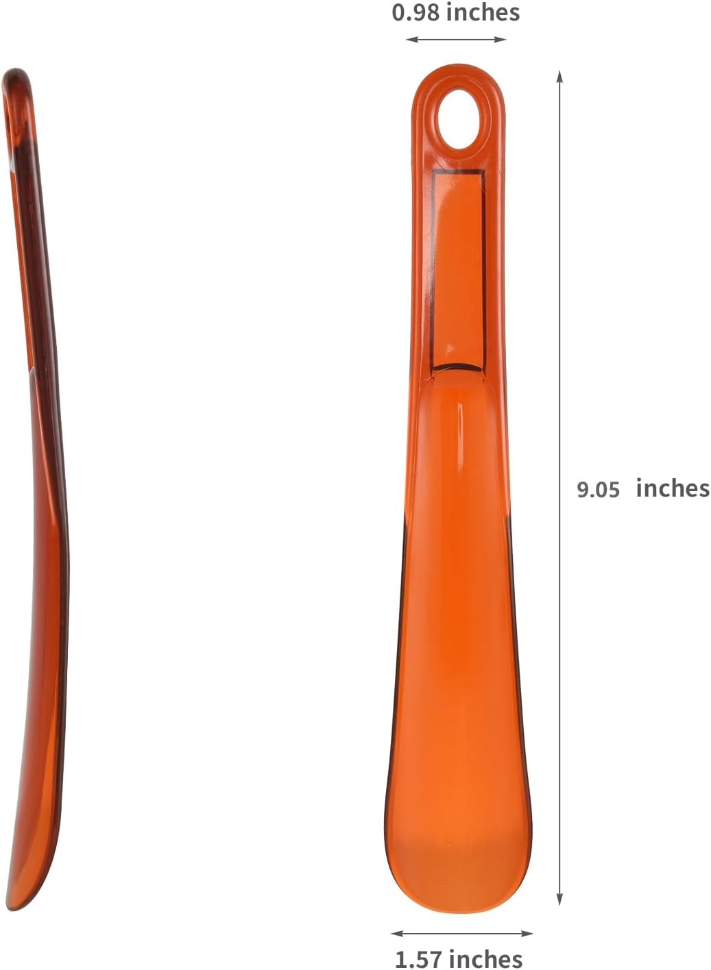 2Pcs Shoe Horns, 9.05 Inches High-toughness Plastic Horn with Hang...