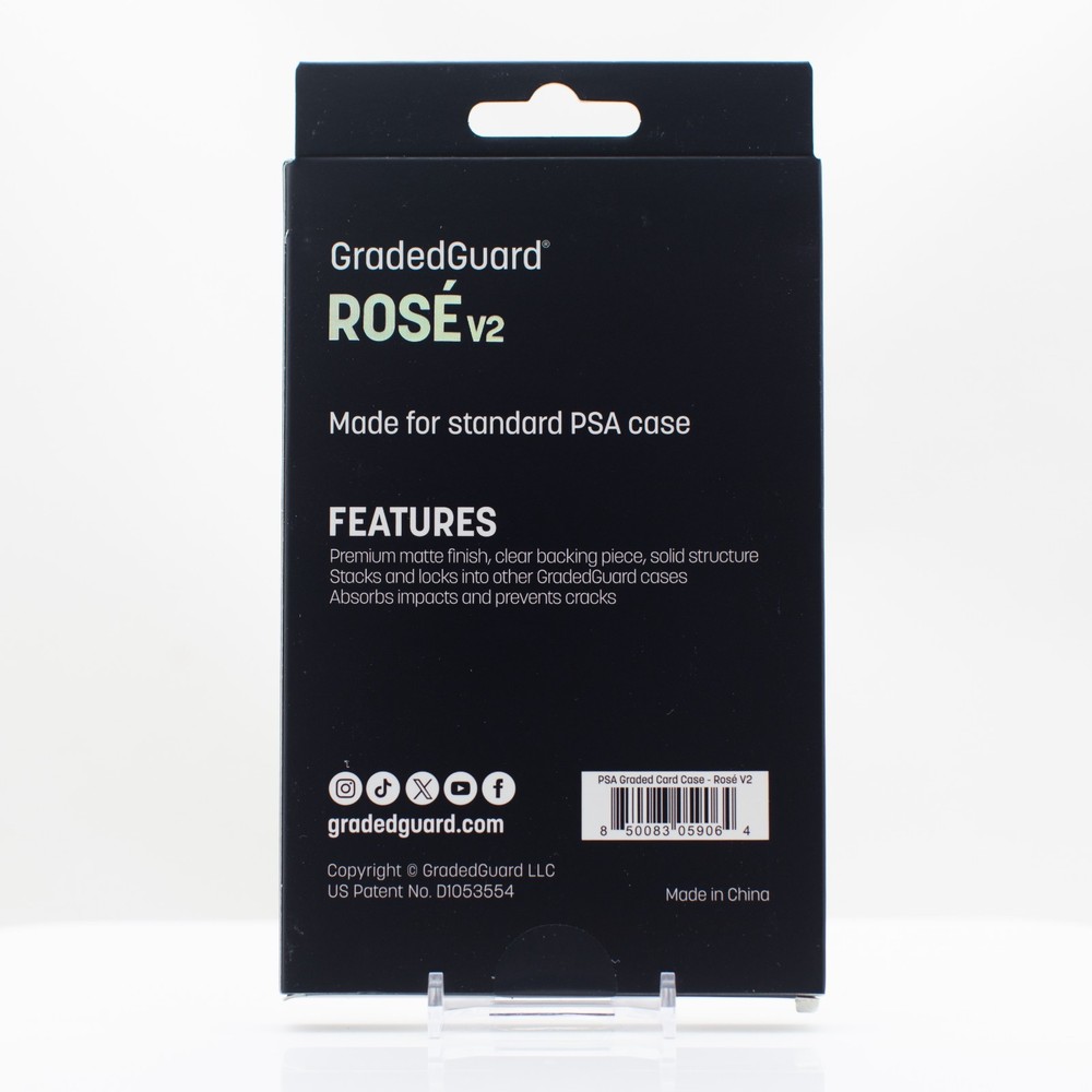 GradedGuard PSA Graded Card Case Guard Protector ROSE V2 PSA Limited Edition