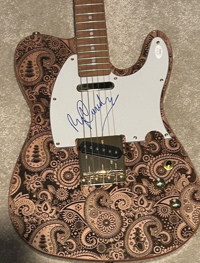 Ry Cooder signed Guitar Autographed JSA