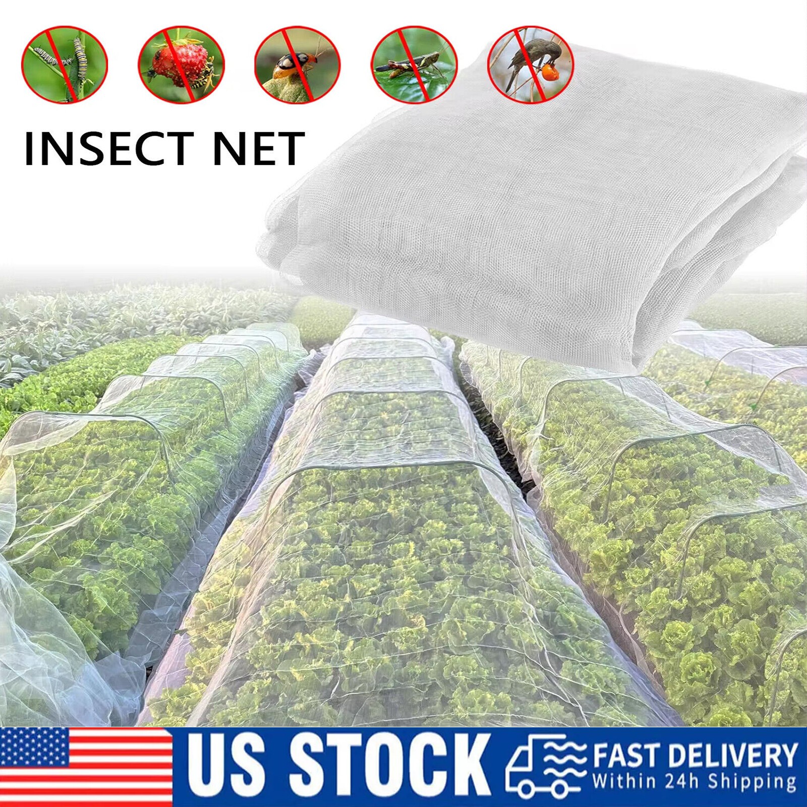 Garden Anti Bird Netting Pond Net Protection Crops Plants Fruits Mosquito Mesh