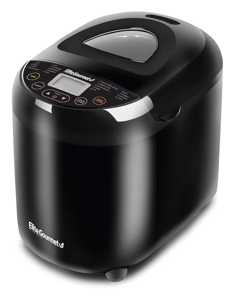 Elite Gourmet EBM8103B Programmable Bread Maker Machine - Black