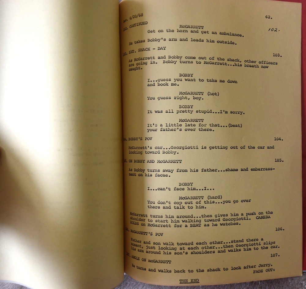 1968 Hawaii Five-O (Tiger by The Tail) Original Screenplay Script