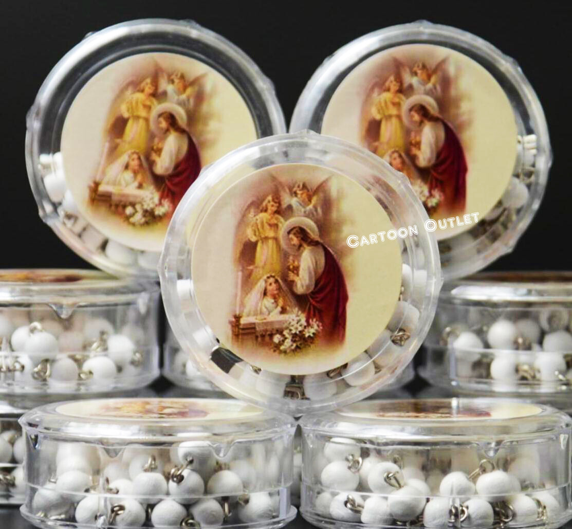 12 FIRST COMMUNION ROSARY GIRL PARTY FAVORS PRIMERA COMUNION ROSARIO RECUERDOS