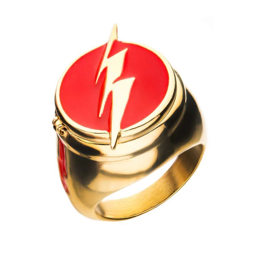 DC The Flash Barry Allen Metal Finger Ring Adjustable Rings