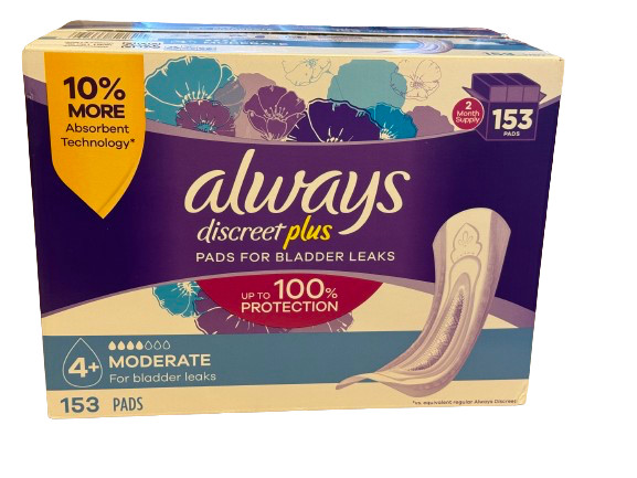 Always discreet plus 153 count