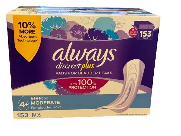 Always discreet plus 153 count