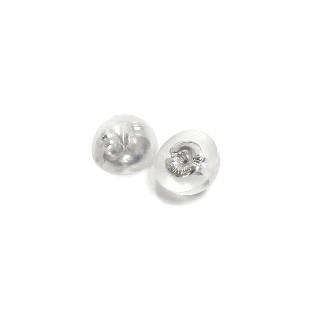 Skeleton Earring Backs (4 pcs) Silver Parts