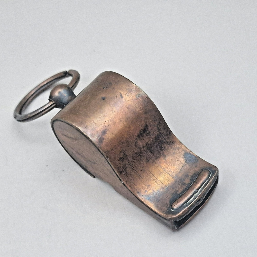 Vintage Copper Whistle with Ring
