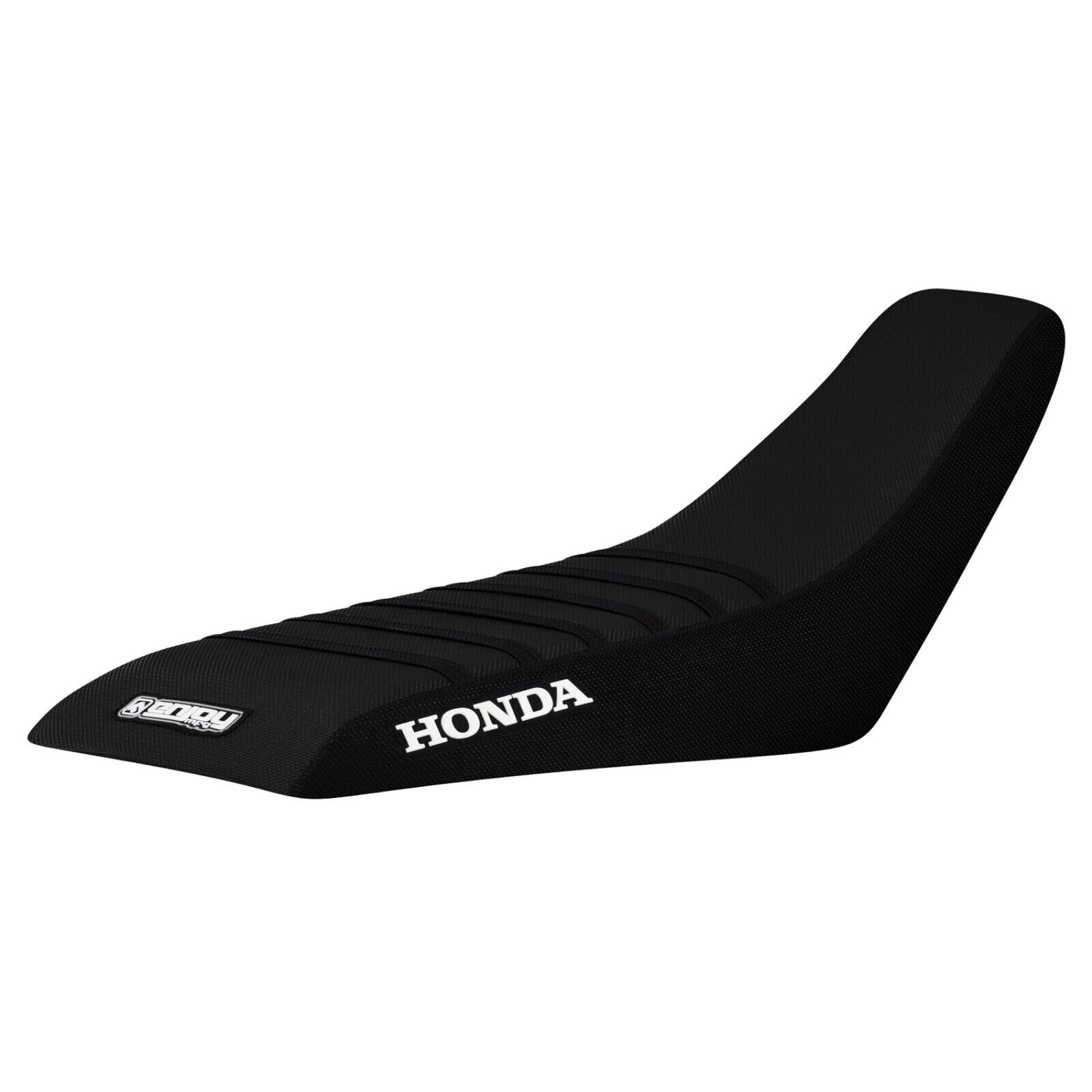 1999-2007 Honda TRX 400EX TRX 400 EX Seat Cover ALL BLACK/BLACK Ribs Logo #203