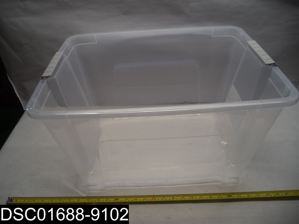 QTY=6: 100245 IRIS Brand 53 Quart Stack and Pull Clear Storage Container