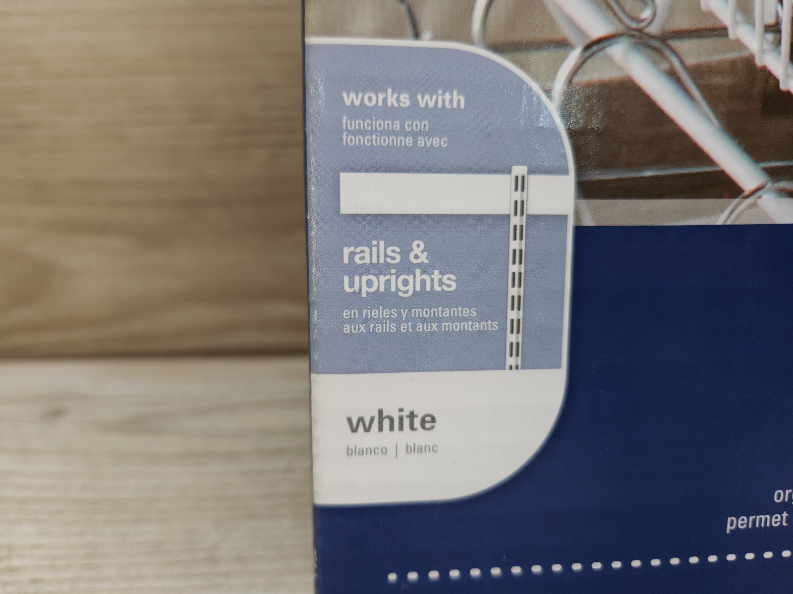 Rubbermaid FastTrack Closet Organizer Shelf 23.9 x 4.5 x 1.2