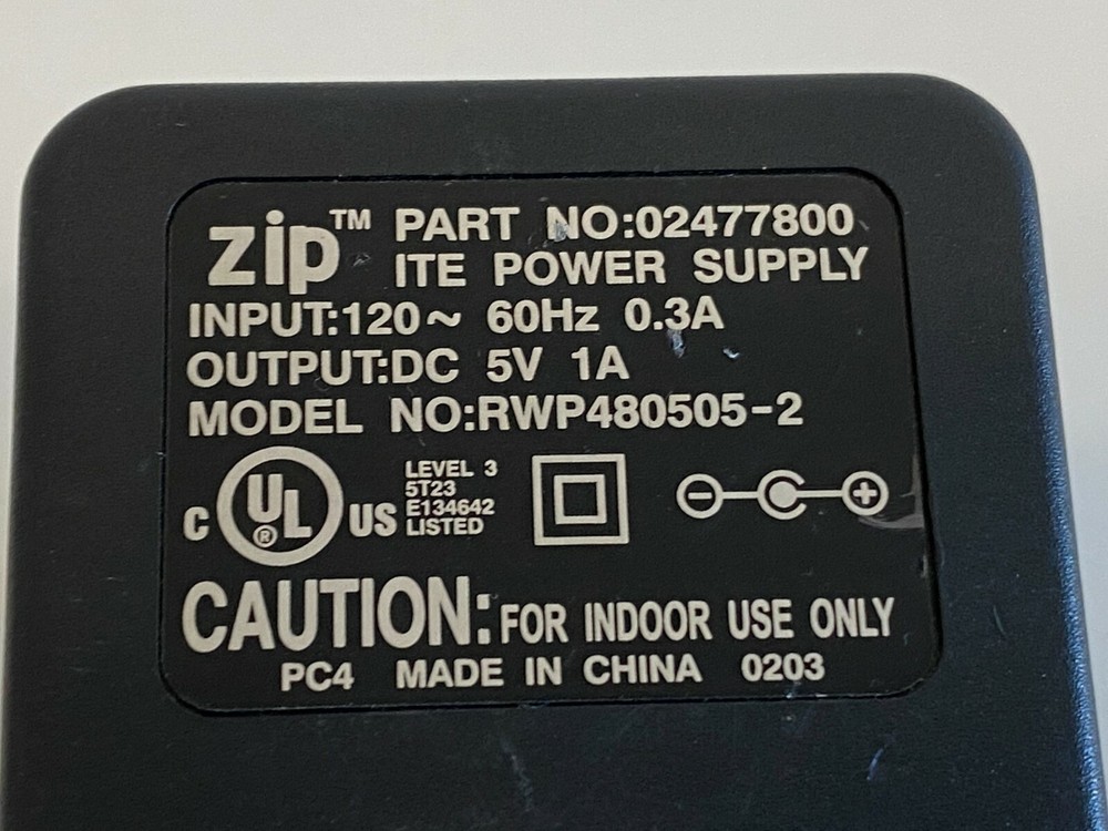L15: ZIP ITE Power Supply/AC Adapter RWP480505-2