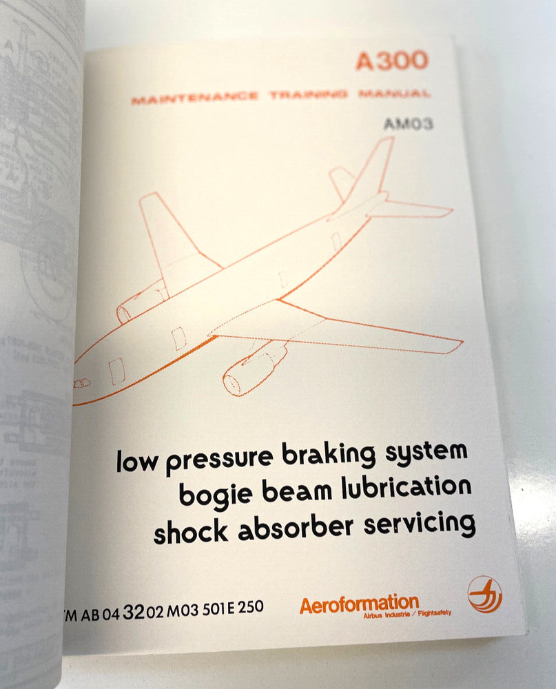 Vtg Airbus A300 Technical Service Training Manual Multiple Systems Book
