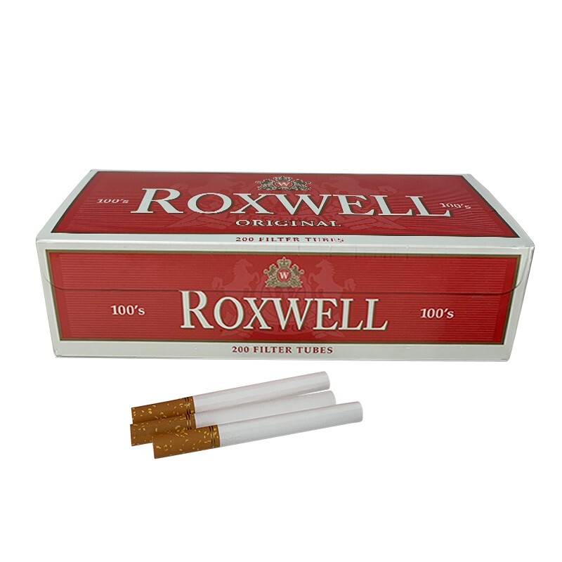 10000 Cigarette Filter Tubes 100s Size Red Original Pre Rolled Tubes by Roxwell