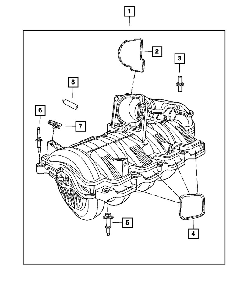 Genuine Mopar Double Ended Stud Mounting 6509136AA