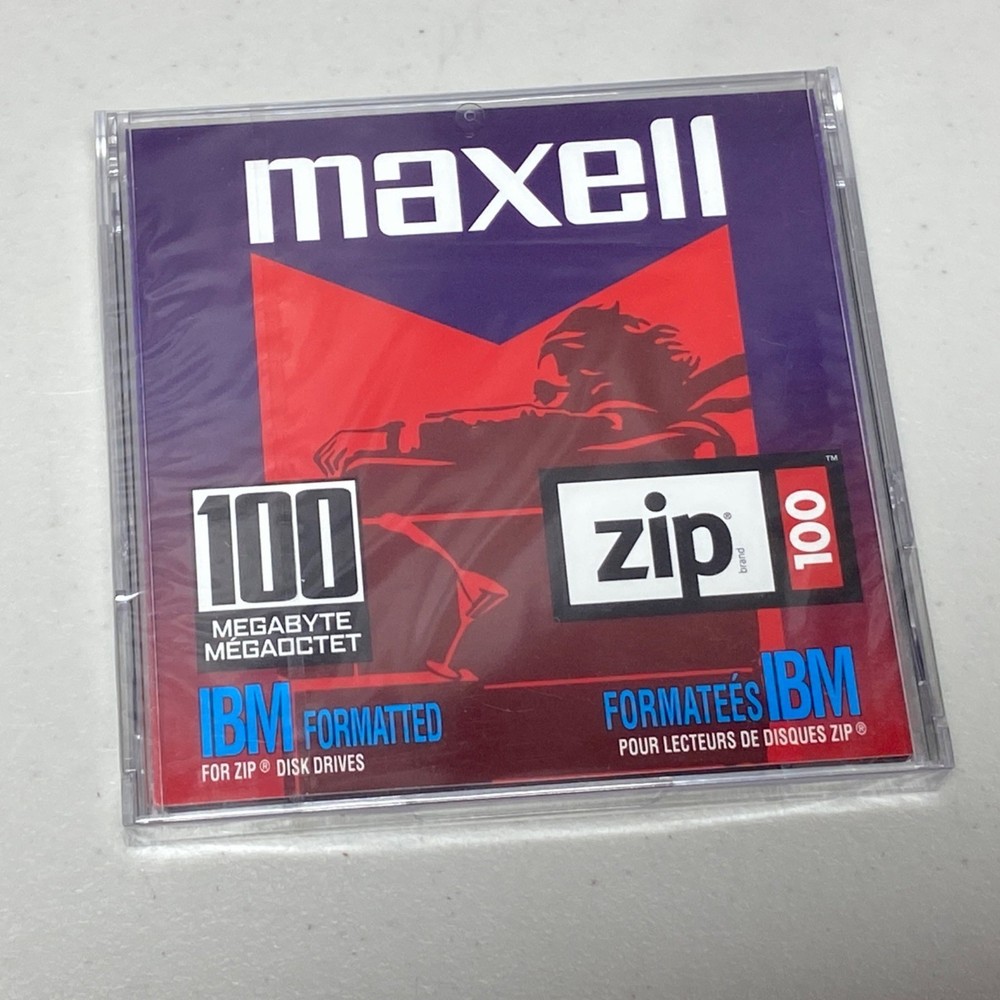 Maxell 100MB Zip Disks (4 Pack) IBM Formatted