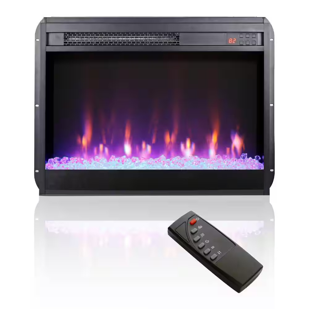 23 In. Vent Free Electric Fireplace Insert