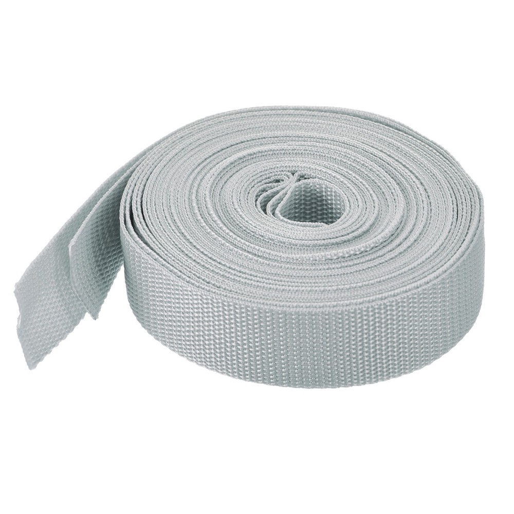 Lightweight Polypropylene Webbing Strap 3.8cm 10 Yard Pale Grey