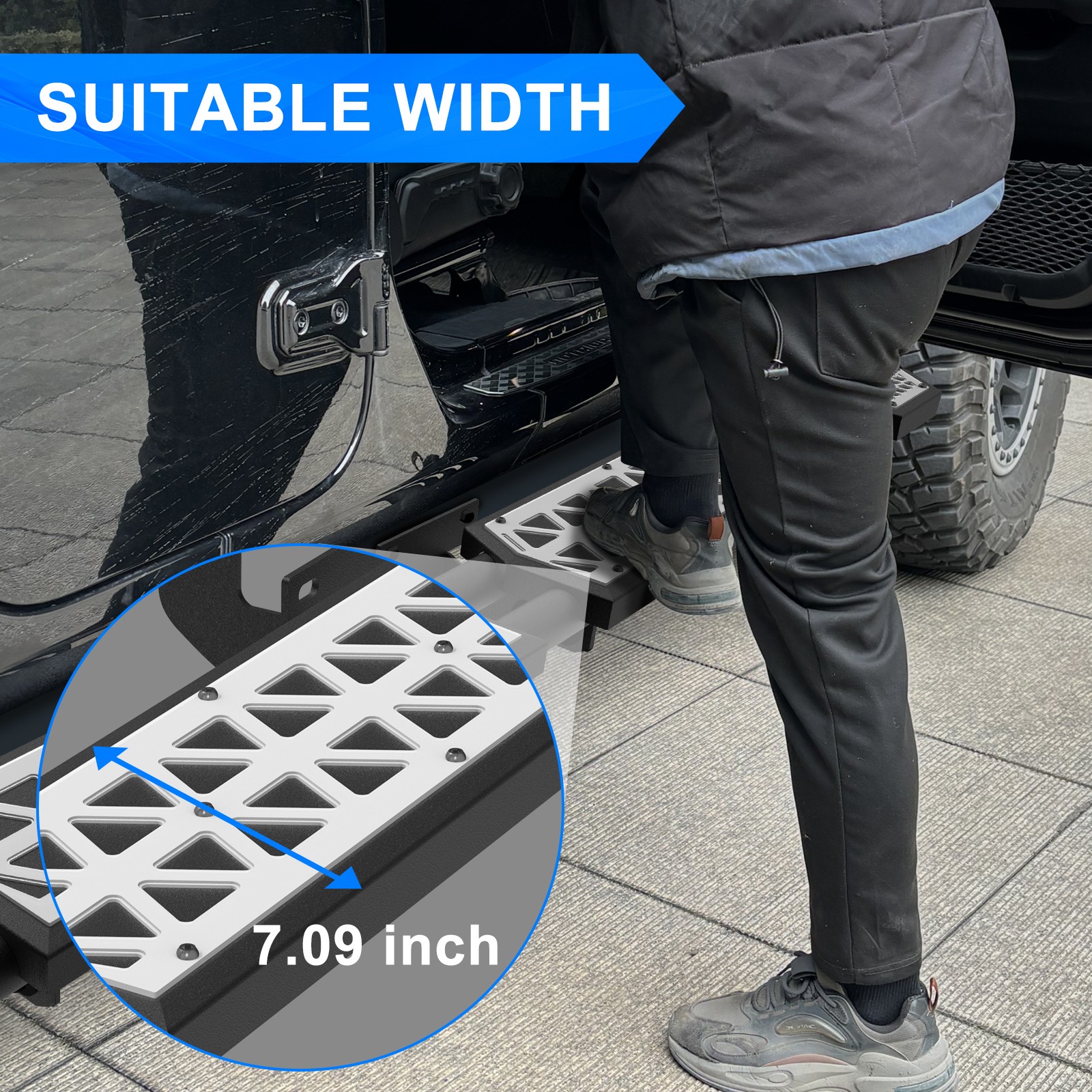 White/ Red/ Green/ Blue Running Boards Fits Jeep Wrangler JL 2018-2025 4 Door