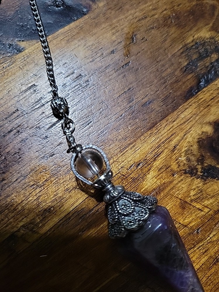 Amethyst Pendulum Crystal Stone, Pendulum Divination Tools
