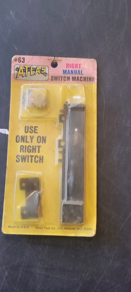 right manual switch ho track  #63 Atlas