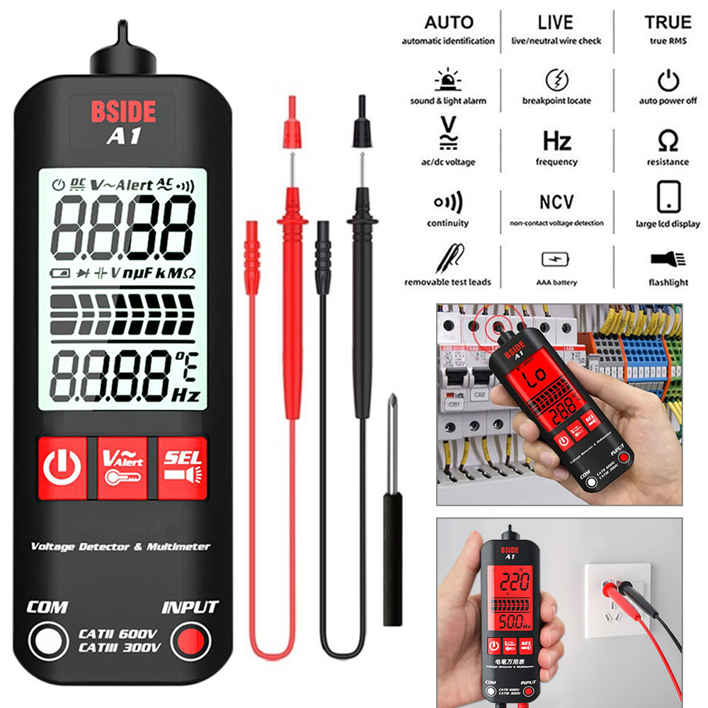Digital Multimeter Voltmeter BSIDE AC DC Ammeter Ohmmeter Volt Meter Tester Ohm