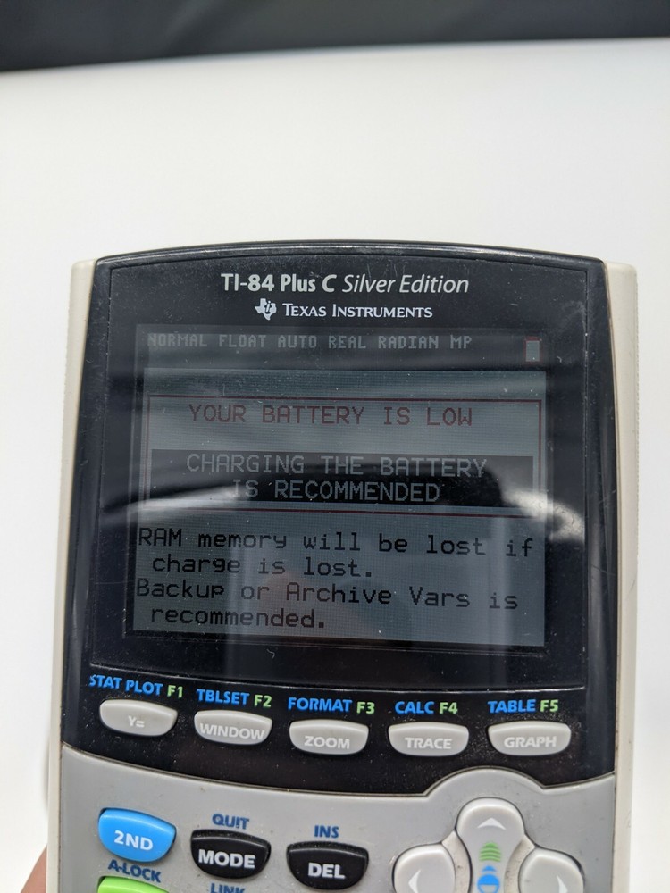 Texas Instruments TI-84 Plus C Silver Edition Graphing Calculator Gray (Read)