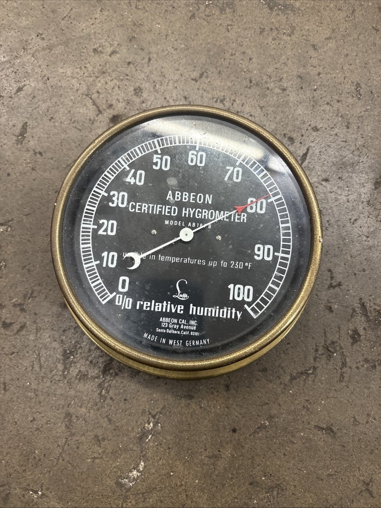 VTG Abbeon Certified Hygrometer, Mod AB167B,