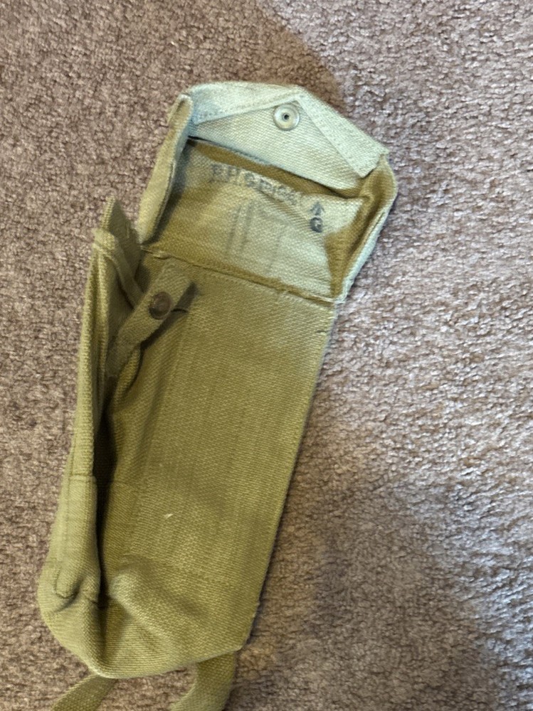 British Army WW2 Dated 1941 Pattern Webbing Ammo Pouch ? Vintage