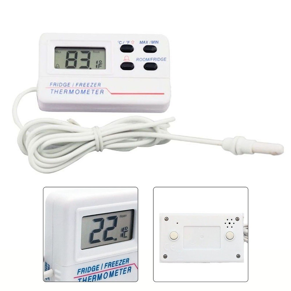Refrigerator Digital Alarm Wide Temperature Range Easy Switchable Sensors
