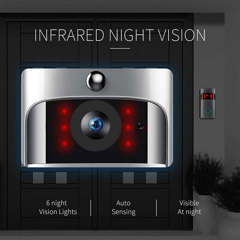 Wireless WiFi Smart Phone Door Ring Video Doorbell Intercom Security Camera Bell