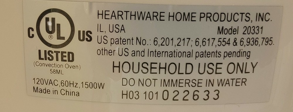 NuWave Oven Pro Model 20331 with bag. Never used.