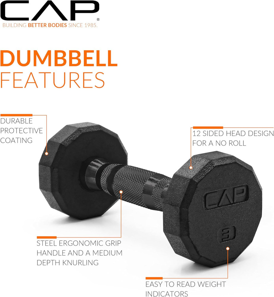 Coated Dumbbell Weight | Multiple Options Pairs & Sets