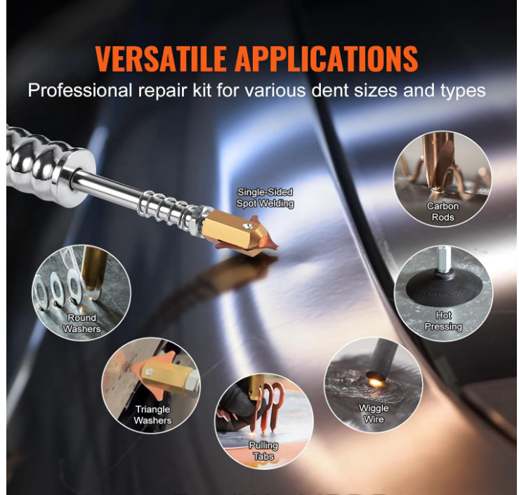 VEVOR Vehicle Panel Spot Puller Dent Spotter Spot Dent Puller