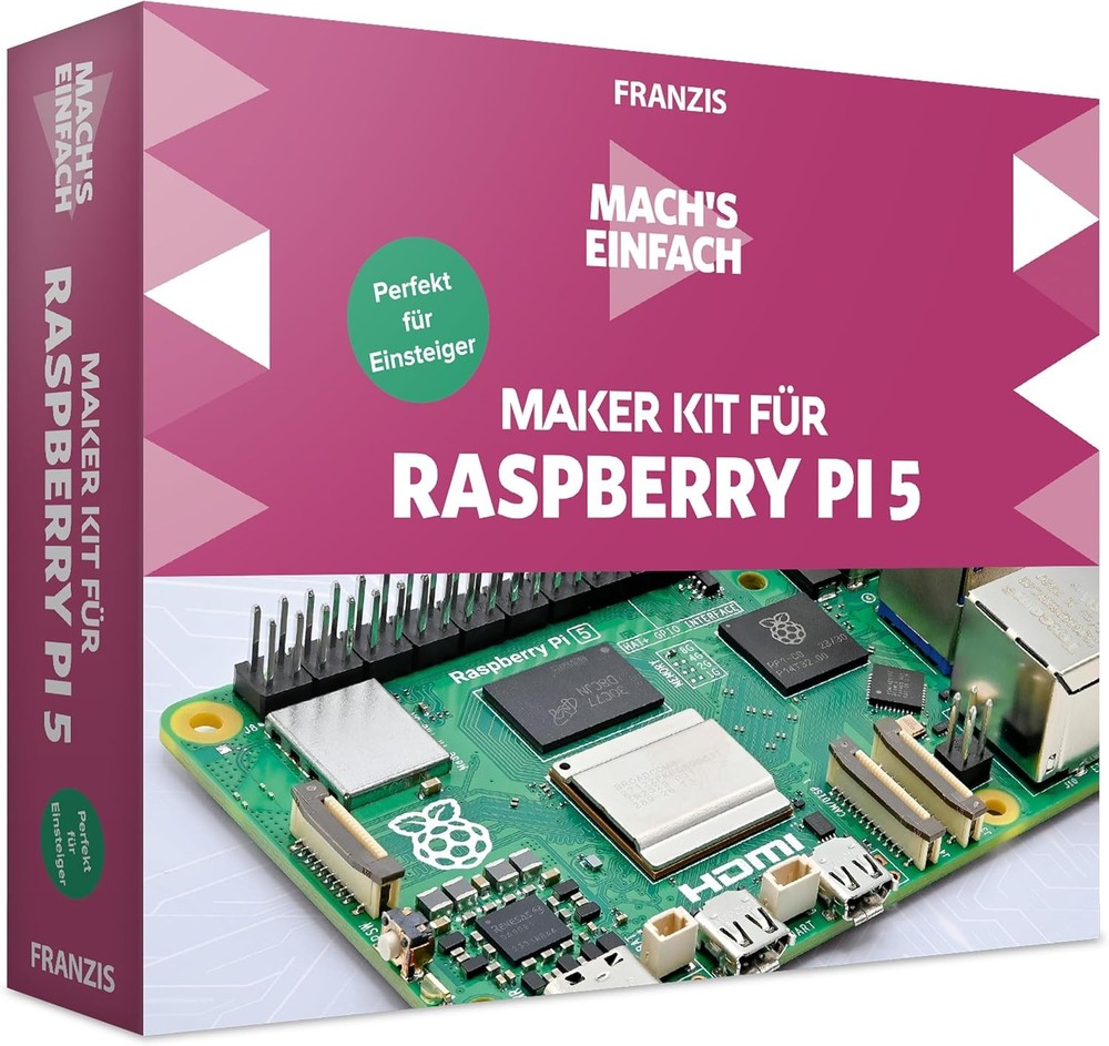 Franzis 67219 Make it easy Raspberry Pi 5 for beginners incl. all components